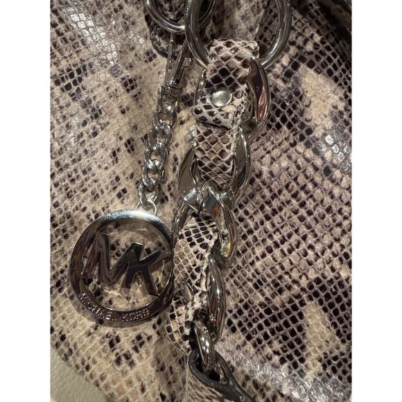 Michael Kors Hobo Snake Skin Embossed Leather Bag - Picture 2 of 6